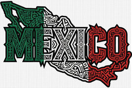 Mexico Azteca Map