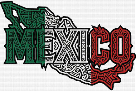Mexico Azteca Map