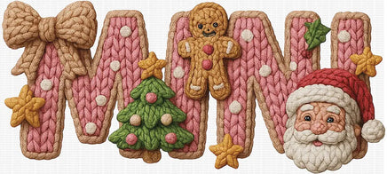 Mini Pink Christmas Faux Yarn