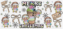 Monsters Merry Christmas UV Wrap