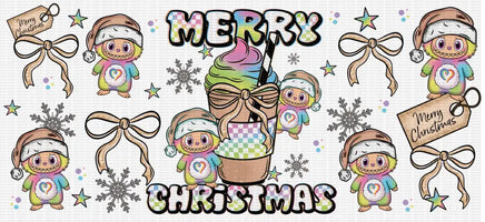 Monsters Merry Christmas UV Wrap