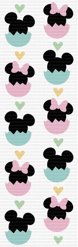 Mouse Blue Pink Eggs Pen Wrap