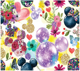 Mouse flowers tumbler wrap