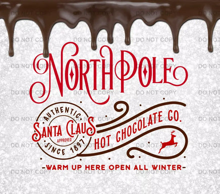 North pole drip tumbler wrap
