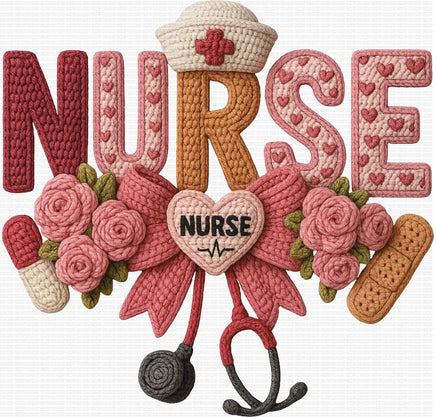 Nurse Pink Faux Yarn