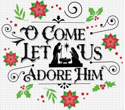 Oh Come Let Us Adore Him Flowers