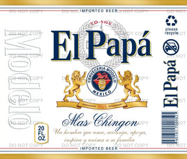 Papa mas chingon tumbler wrap