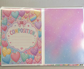 Pastel Hearts Notebook Cover