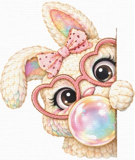 Peek out easter bunny