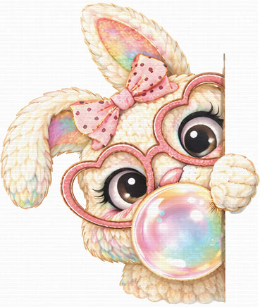 Peek out easter bunny