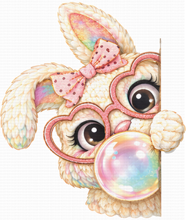 Peek out easter bunny