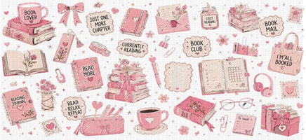 Pink Book Lover UV Wrap