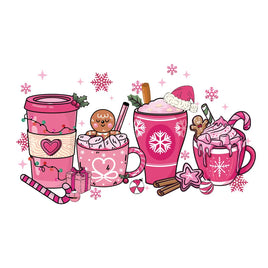 pink christmas coffee