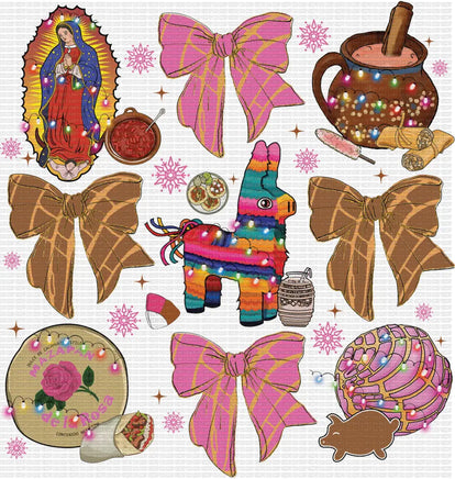 Pink Christmas Virgen
