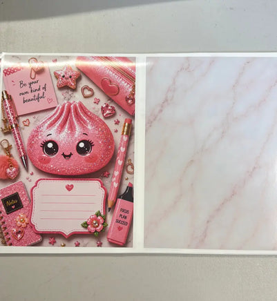 Pink Dumpling Notebook Cover