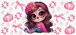Pink Fall Catrina UV Wrap
