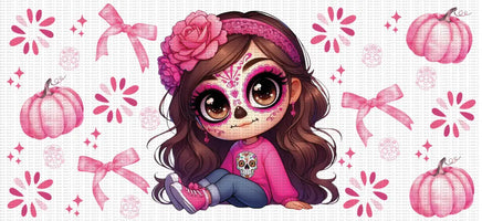 Pink Fall Catrina UV Wrap