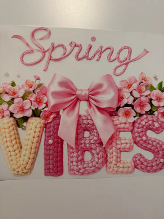 Pink Faux Yarn Spring Vibes