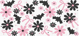 Pink Floral Bats UV Wrap