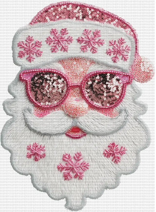 Pink Sequin Santa