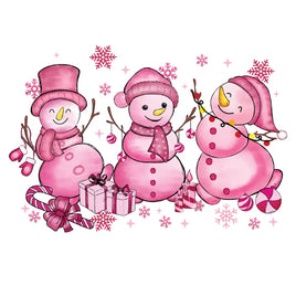 pink snowmans
