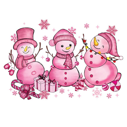 pink snowmans