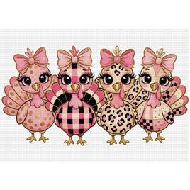 Pink turkeys