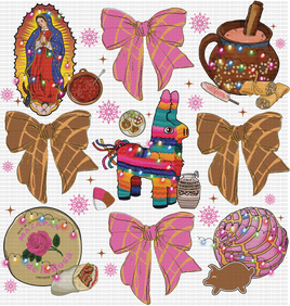 Pink Christmas Virgen