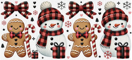 Plaid Snowman Gingerbread UV Wrap
