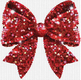 Red sequin bow