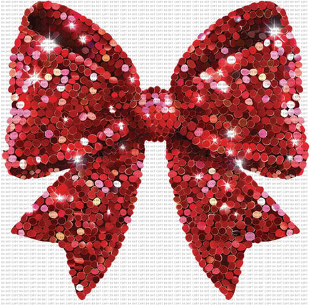 Red sequin bow