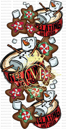 Relaxing in hot cocoa - sleeve - sleeve / sublimation