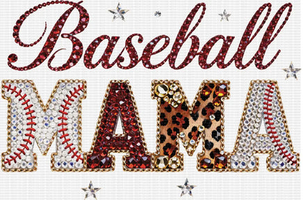 Rhinestone Baseball Mama