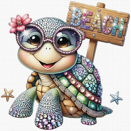Rhinestone Beach Turtle