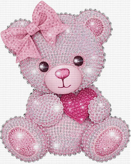 Rhinestone Pink Teddy