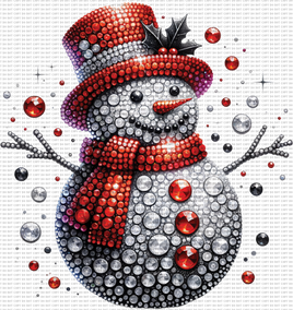 Rhinestone snowman