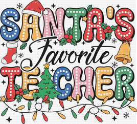 Santa’s Favorite Teacher Christmas Lights