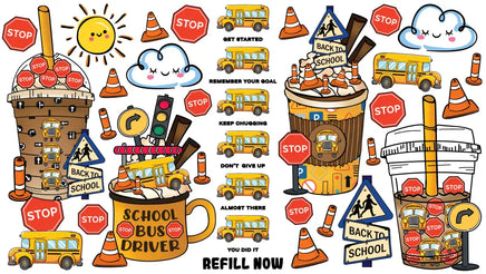 School Bus Driver UV Wrap