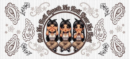 See No Evil Speak No Evil Hear No Evil UV Wrap