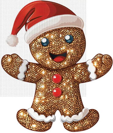 Sequin gingerbread man