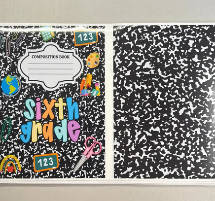 Sixth Grade Notebook Cover