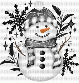 Snowman black and white