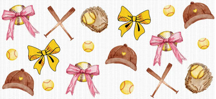 Softball Bows UV Wrap