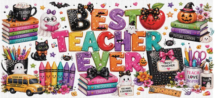 Spooky Best Teacher UV Wrap