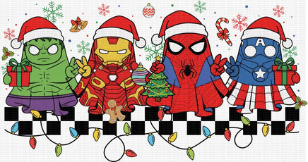 Spooky Christmas superheroes