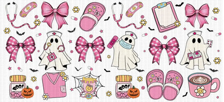 Spooky Pink Nurse UV Wrap
