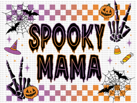 Spooky Mama Checkered