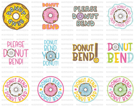 sticker sheets - donut bend