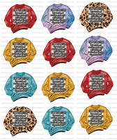 sticker sheets - sweater care
