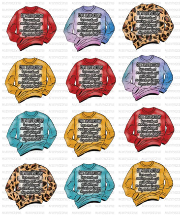 sticker sheets - sweater care